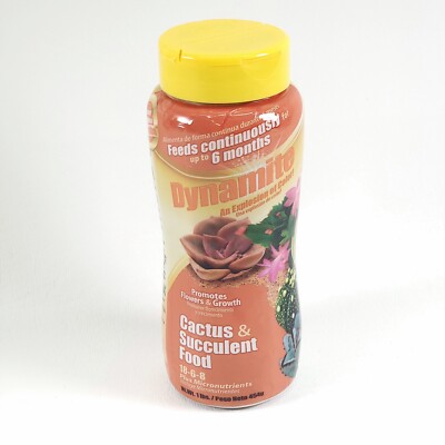 Sun Bulb Dynamite Cactus and Succulent Food 18-6-8 Feeds for 6 Months Sealed NEW