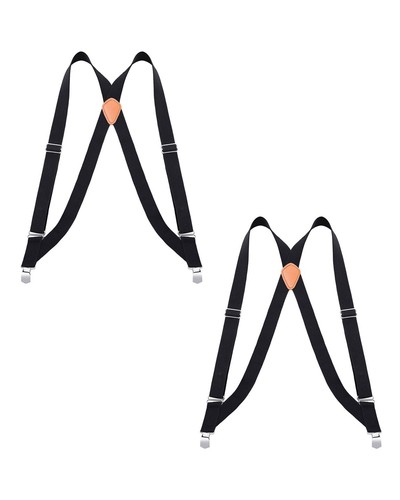 Buyless Fashion Trucker 2 Pack Suspender Men - 48" Adjustable Straps 1 1/4" - X - Picture 29 of 48