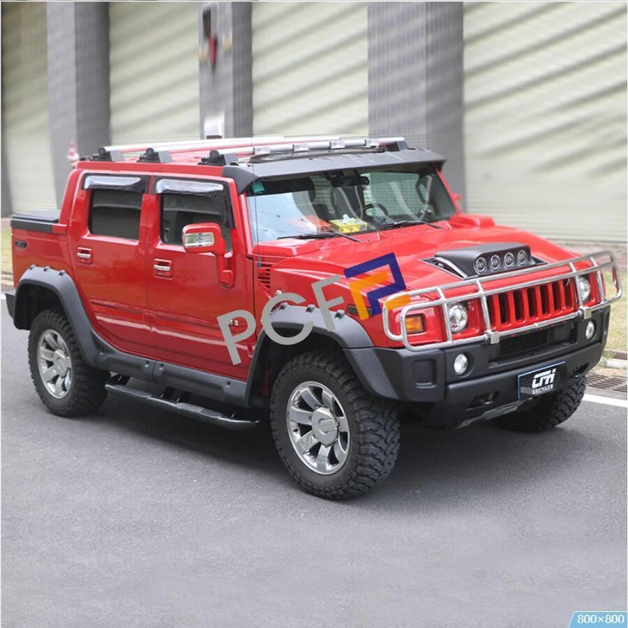 For Hummer H2 Matte Black Large Side Profile Wheel Eyebrow Fender Flare 2003-09 Foto 2 de 4