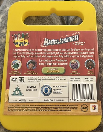 THE WIGGLES MAGICAL ADVENTURE DVD A WIGGLY MOVIE OOP RARE CHILDRENS SONGS MUSIC - Picture 2 of 2