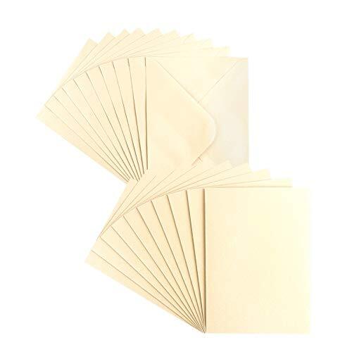 10 Cartes De Vœux Vierges + Enveloppes B6 (16,5x11,5cm) - Multicolores, Papier 250g/m², Créatives - 7