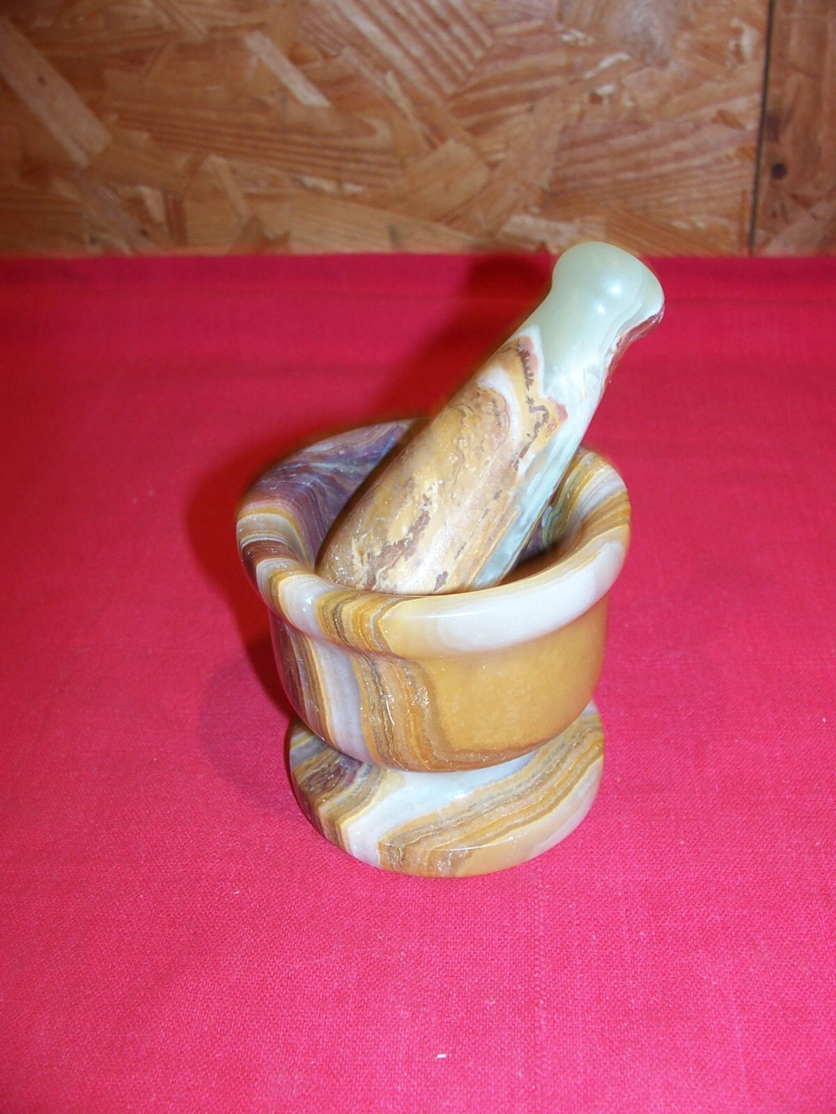 Soild Marble Mortar & Pestle Crushing Grinding Tool Pill Powder Kitchen Pharmacy