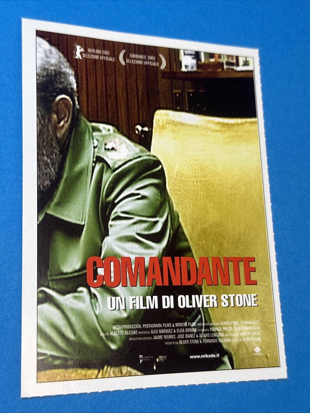 COMANDANTE - OLIVER STONE - Locandina Poster - Mini locandina ciak