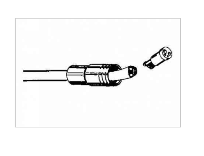 Asepsis 4-Hole Handpiece Tubing - Black - W/ Connector Straight 7