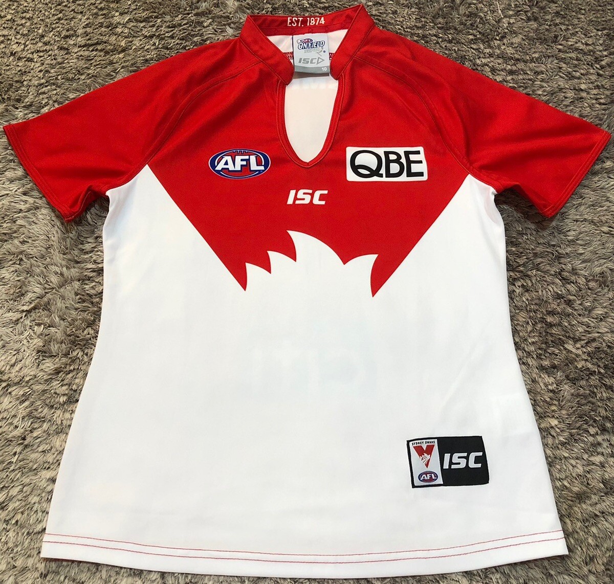 C17 Authentic Sydney Swans AFL Aussie Rules Jersey Shirt ISC
