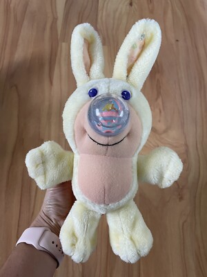 RARE SET Vintage Playskool Nosy Bear Bunny CHICKY & DUCKY Stuffed