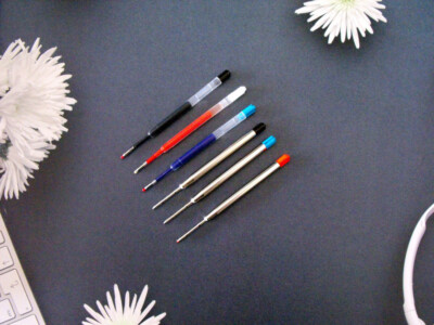 Premium Ballpoint Gel Pen Refill For Itoya Ballpens Medium M Smooth Writing 