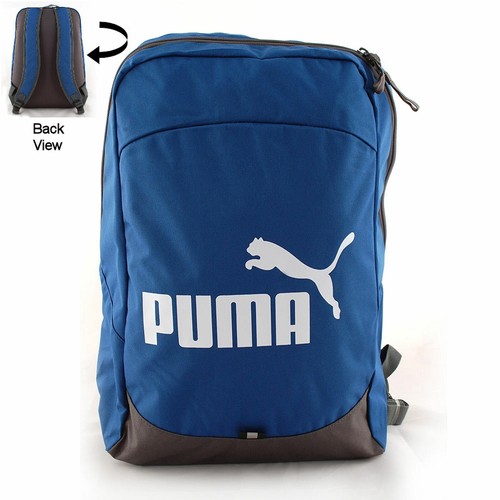 NUEVO Puma BTS Mochila Gimnasio Escuela Bolso Universitario Azul/Gris de Medias | eBay