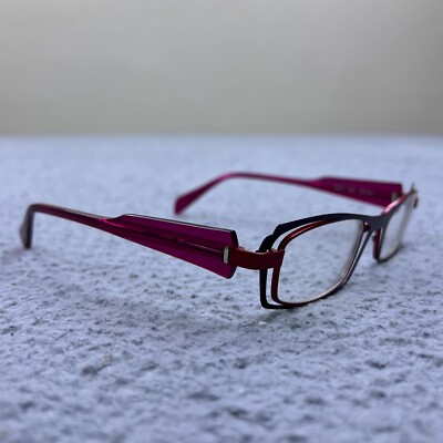 Face A Face Matis 1 982 55-18 Eyeglasses Double Frames ONLY Paris Handmade Pink