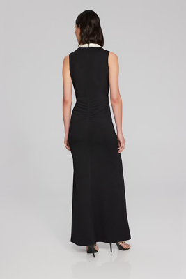 Joseph Ribkoff 241712 Black and White Formal Maxi Wrap Dress Joseph Ribkoff 241712 Black and White Formal Maxi Wrap Dress