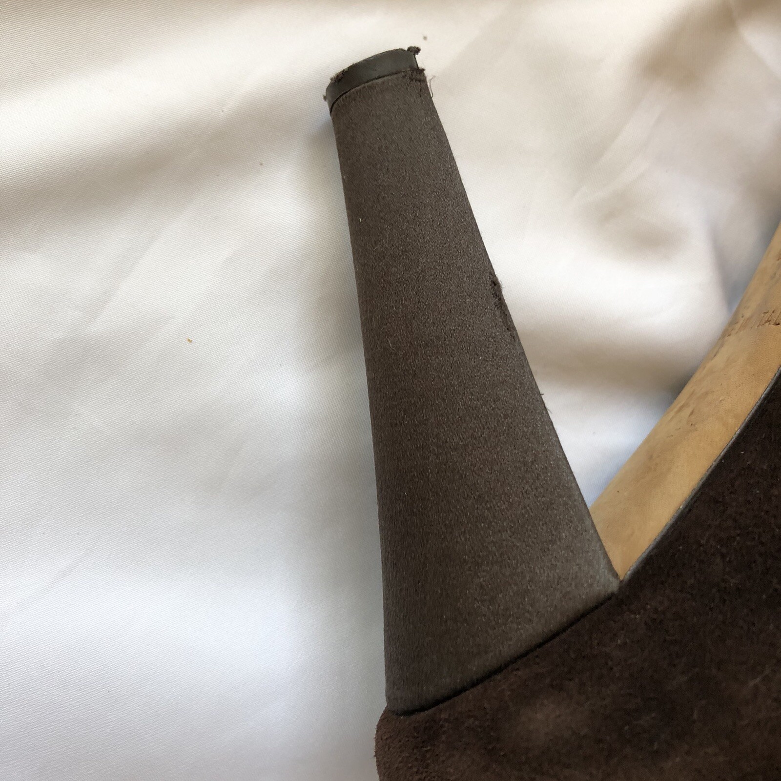 KATE SPADE New York Women Size 7.5B Brown Suede Peep Toe High Heel Pumps-Italy thumbnail 7