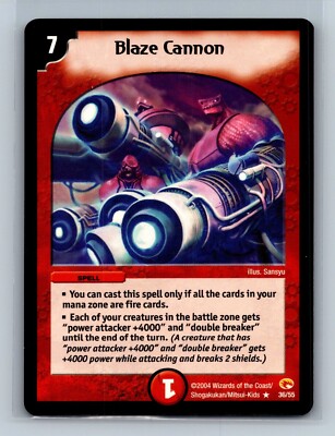 Duel Masters TCG - Blaze Cannon 36/55 - Wizards Super Warriors