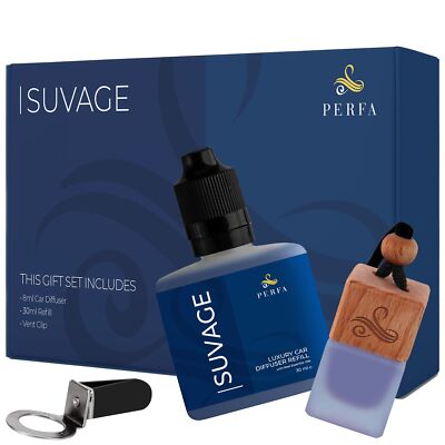 Sauvage Car Air Freshener Gift Set Odour Eliminating Perfume