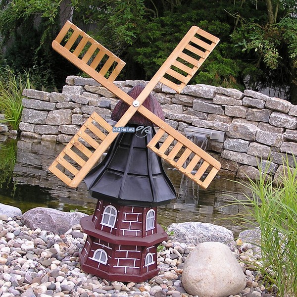 WindmüHle Garten Gartenfigur Figur Statue Skulptur Antik Nostalgie Gartenzwerg-image