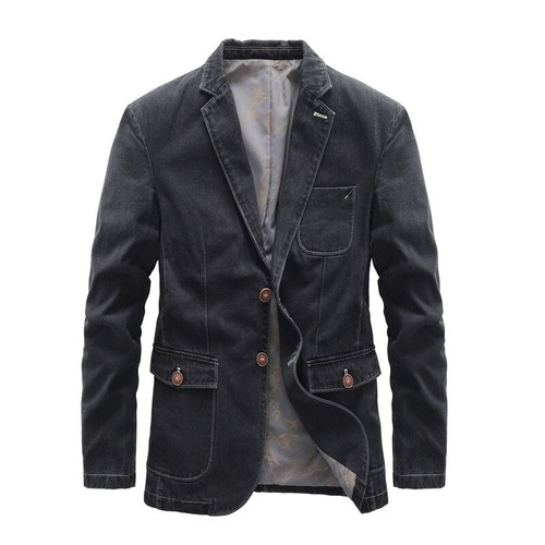 denim casual blazer