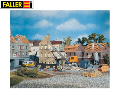 Faller H0 130466 Abbruchhaus mit Bagger - NEU + OVP 