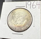 1964 P 50c Kennedy Half Dollar CH BU UNC PQ Rainbow Toning Reverse SKU#GNPRP