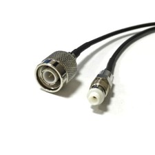 TNC male plug to FME female jack RF coax cable adapter RG174 20cm 8" New