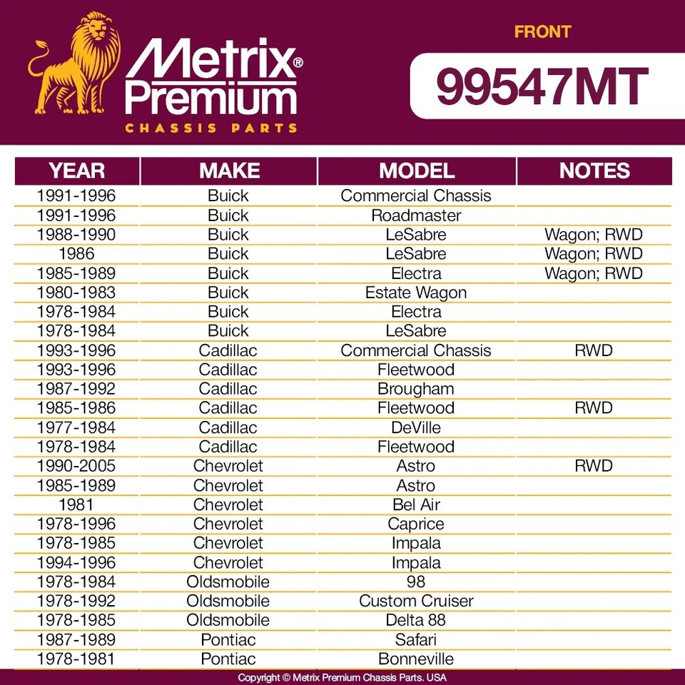 Juego de eslabones de barra estabilizadora de ajuste de varilla de amarre delantera para Impala Caprice LeSabre 8 piezas Foto 2 de 4