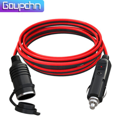 cigarette plug extension cord 6/12/25 FT Cigarette Lighter 16AWG Extension Cable Male to Female Socket  Cord