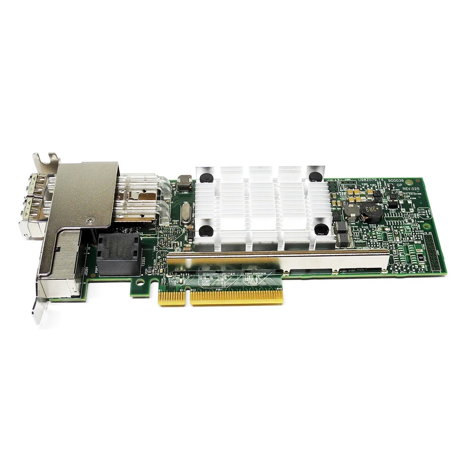 IBM ENOT Power9 4-Port (2x10Gb FC + 2x1GbE) PCIe x8 Server Adapter 00E2865 LP - Image 2 of 3