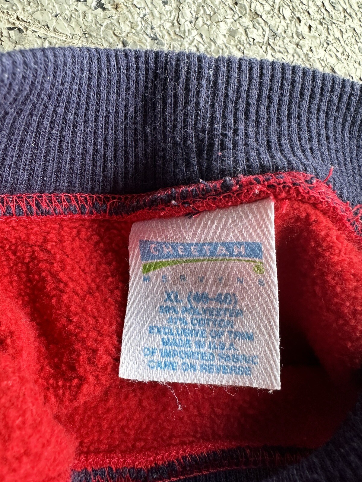 Vintage 90s Cheetah Blank Plain Color Block Crewneck … Gem