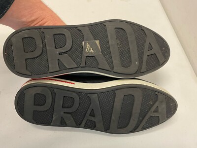 PRADA Made in Italy Re-Nylon slip-on sneakers in Black Size 35 $875 PRADA Made in Italy Re-Nylon slip-on sneakers in Black Size  main image 2