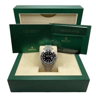 Rolex GMT-Master II Jubilee Steel Black Gray Bezel Automatic Watch