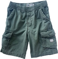 Childrens Place Shorts Boys size 10 Army Green Elastic Waist Cargo Military