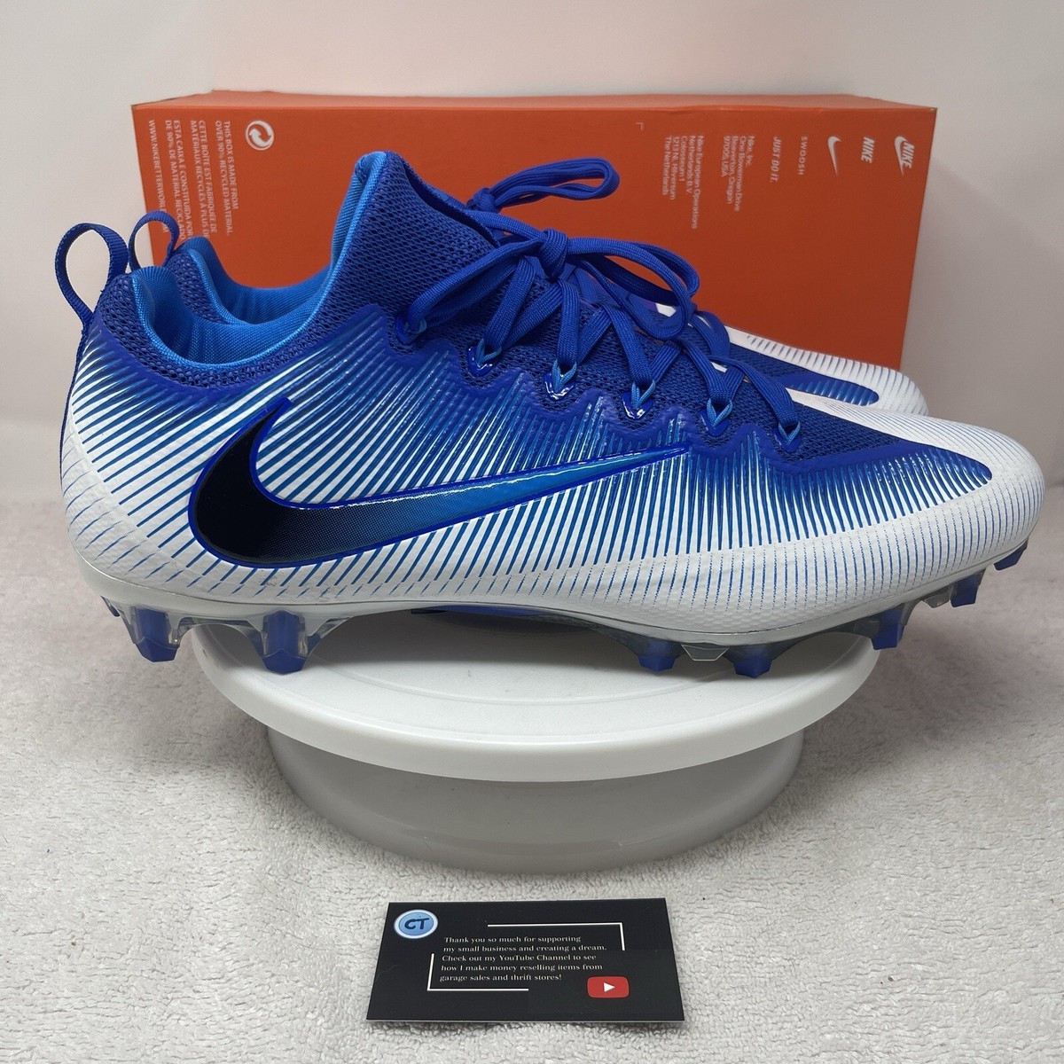 Nike Vapor Untouchable Pro Mens 16 Football Cleats Blue  display picture 3