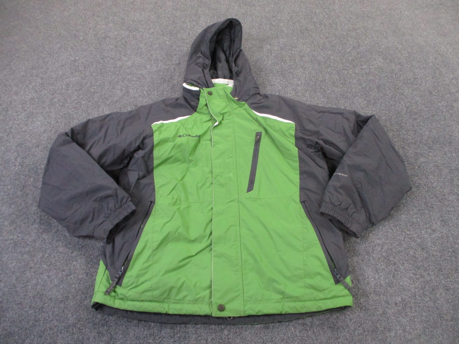 Columbia Men's Omni-Tech Green Heavy Lined Jacket for Camping & Hiking