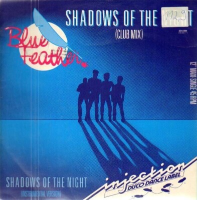 洋楽 BLUE FEATHER / SHADOWS OF THE NIGHT (LP) Blue Feather Shadows Of The Night (Club Mix) DISCO Vinyl Single