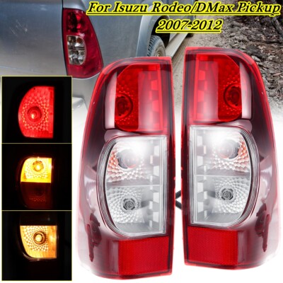 Paar Für Isuzu Rodeo/ DMax Pickup 2007-2012 Rot/Gelb Rückleuchten Heckleuchten