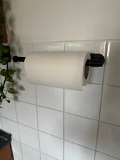 Stainless Steel Toilet Paper Roll Holder Wall Mount Self Adhesive Storage Rack