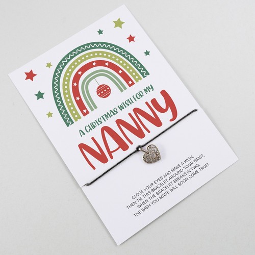 Christmas Eve Wish Bracelet | Nanny Xmas Wish | Stocking Filler | Xmas Eve Box - Picture 9 of 12