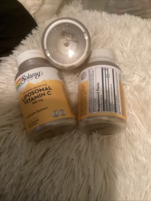 Solaray Liposomal Vitamin C 500 mg - Immune System - 3 Pack - 100 Veg caps Each