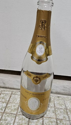 1 EMPTY Louis Roederer Cristal Champagne Empty Bottle 750 ML 2013