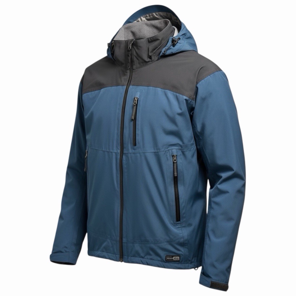 REI E1 Elements Hooded Full Zip Weatherproof Rain… - image 1
