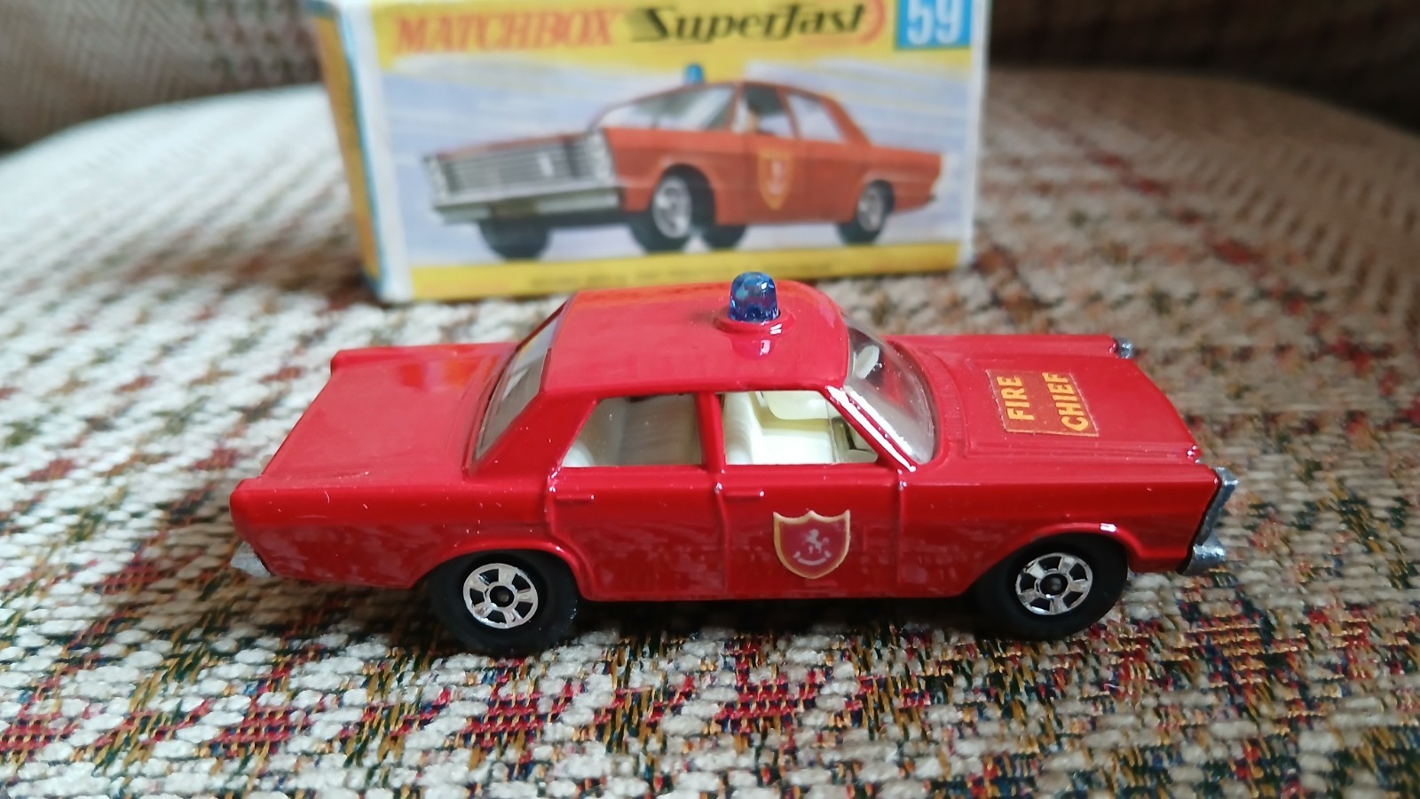 Matchbox 59d, Fire Chief Car - Free Price Guide & Review