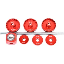 Wheels Manufacturing Thin Flange Bottom Bracket Kit Red