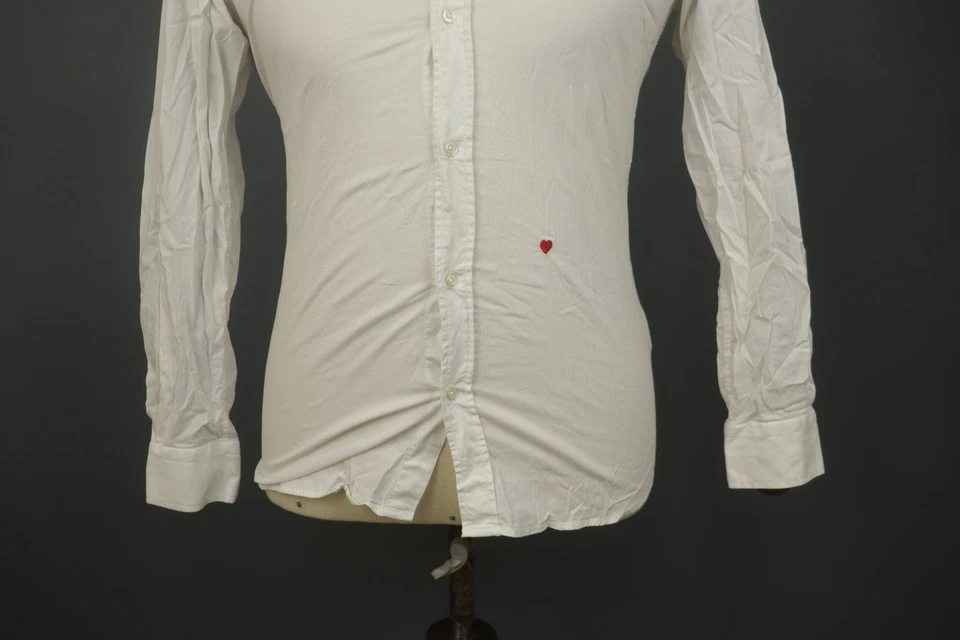 Moschino White Cotton Classic Long Sleeve Button-Up Dress Shirt Size 37 / 14.5 - Image 3 of 4