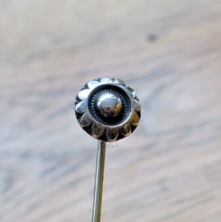 Antica Danimarca spilla cappello cravatta spilla bavero argento danese 830 testato TOP