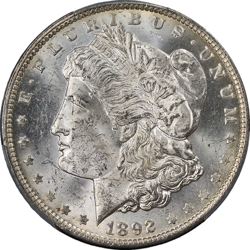 1892-O Morgan Silver Dollar PCGS MS62+ Great Eye Appeal Strong Strike