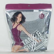NWT Double Stripe Tank and Shorts Loungewear Set Heather Gray Medium 8-10