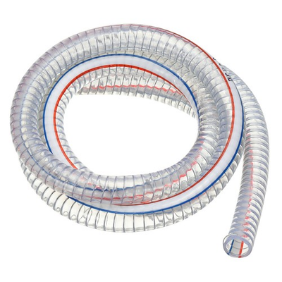 #ad 3 4quot; ID Wire Reinforced Hose 6.6 Ft Vinyl Suction Tubing Clear $38.92