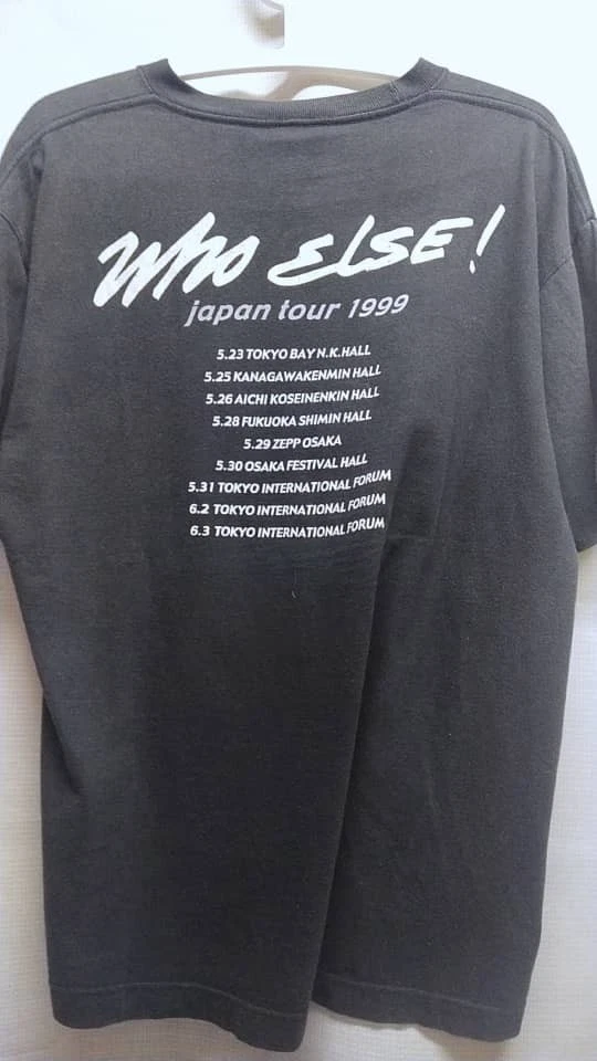 Camiseta Negra De Colección Rara JEFF BECK 'WHO ELSE JAPAN TOUR 1999' Talla L Foto 2 de 4