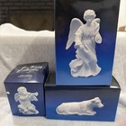 VTG Avon Nativity Collectibles The Standing Angel,The Cherub ,cow Figurine,NEW