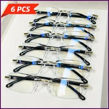 6PCS High Hardness Anti-blue High Quality Reading Glasses Ultra Light Far Sight