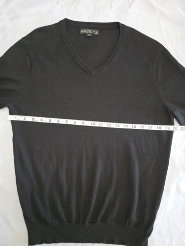J. Crew Mercantile Sweater Black Wool Blend Long Sleeve Preppy Pullover M - Picture 11 of 18