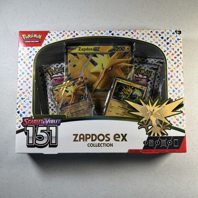 Pokemon TCG: Zapdos ex Collection Scarlet & Violet 151 4x Boosters New Sealed